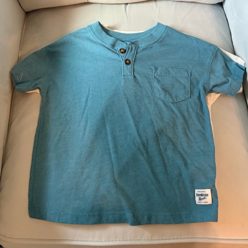 OshKosh B'gosh Short-Sleeve Henley Tee Set - 3T - Picture 2 of 6